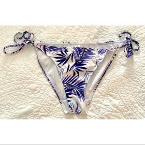 Dorina Floral Print String Bikini Bottoms, Size M
